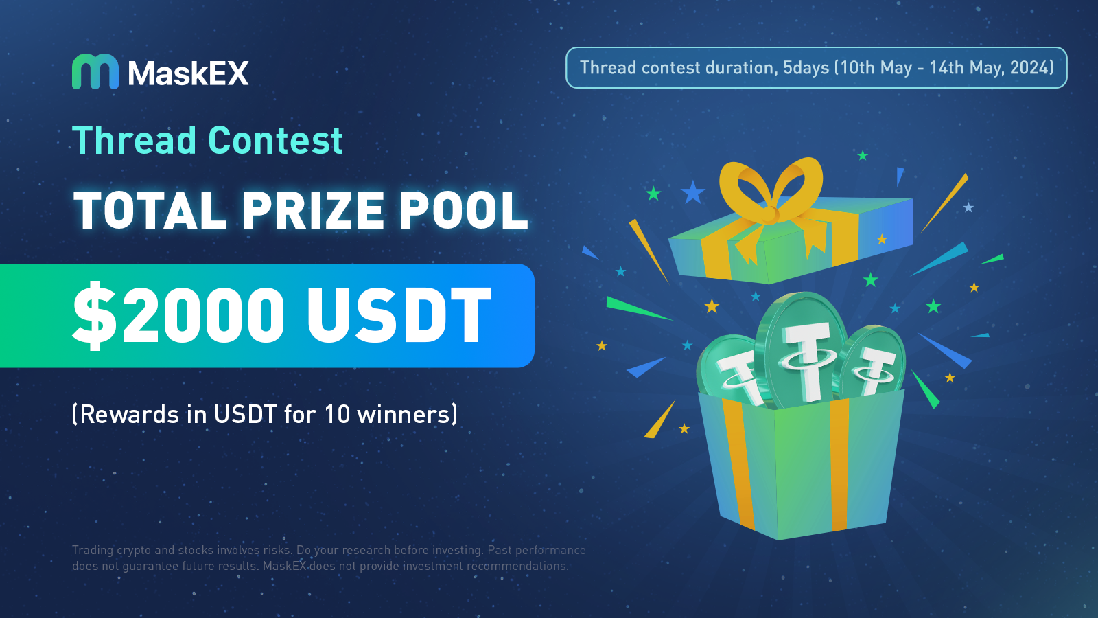 MaskEX's  X (formerly Twitter) Thread Contest: $2000 Prize Pool !
