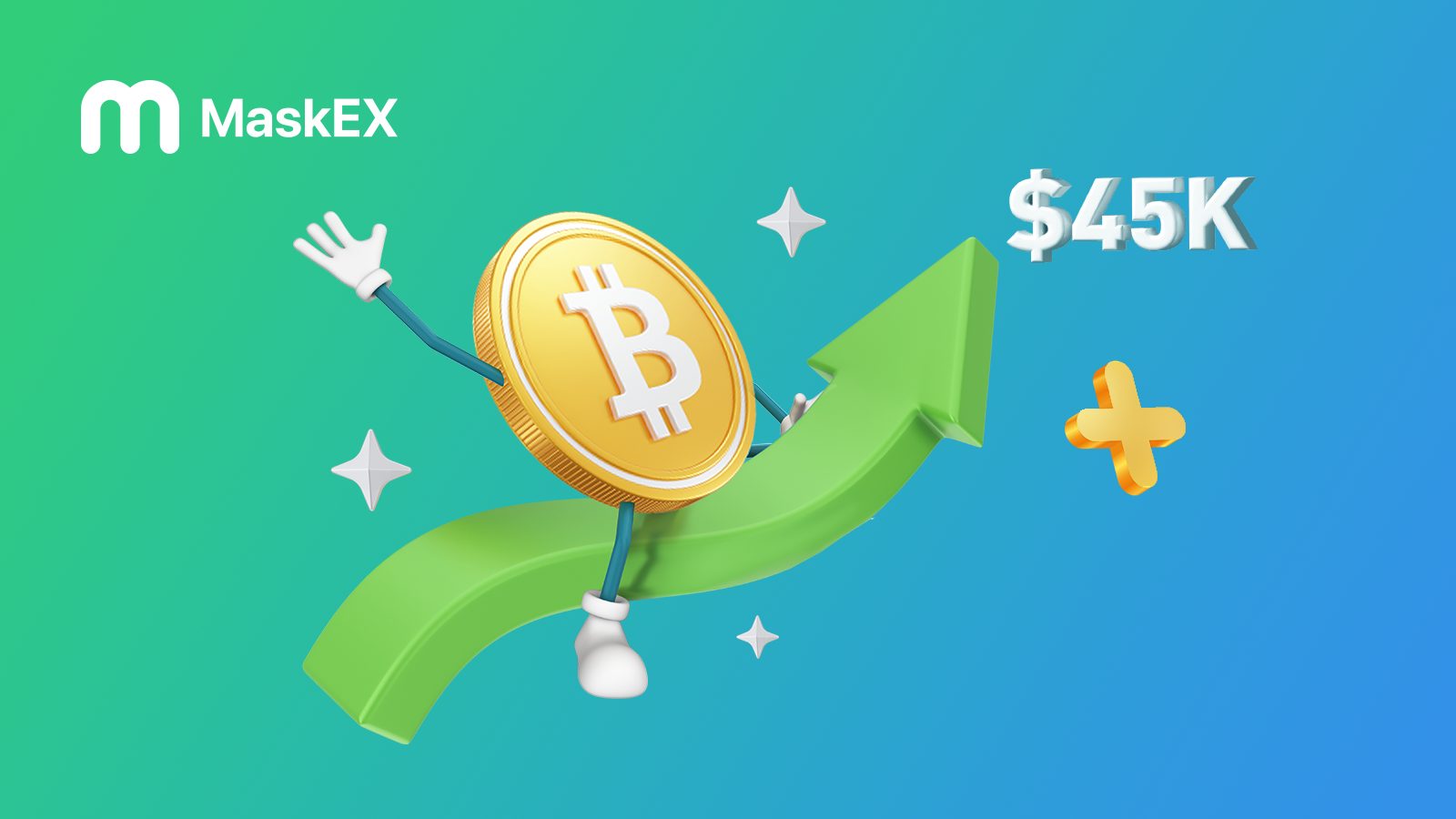 Bitcoin Soars Above $45,000 to Welcome 2024