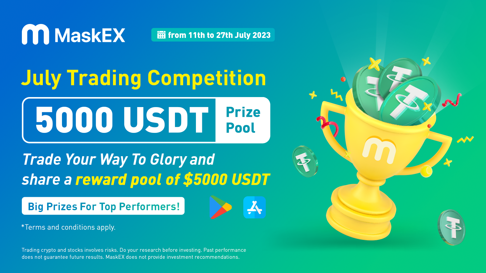 مسابقة التداول على MaskEX لربح جوائز بقيمة 5000 دولار